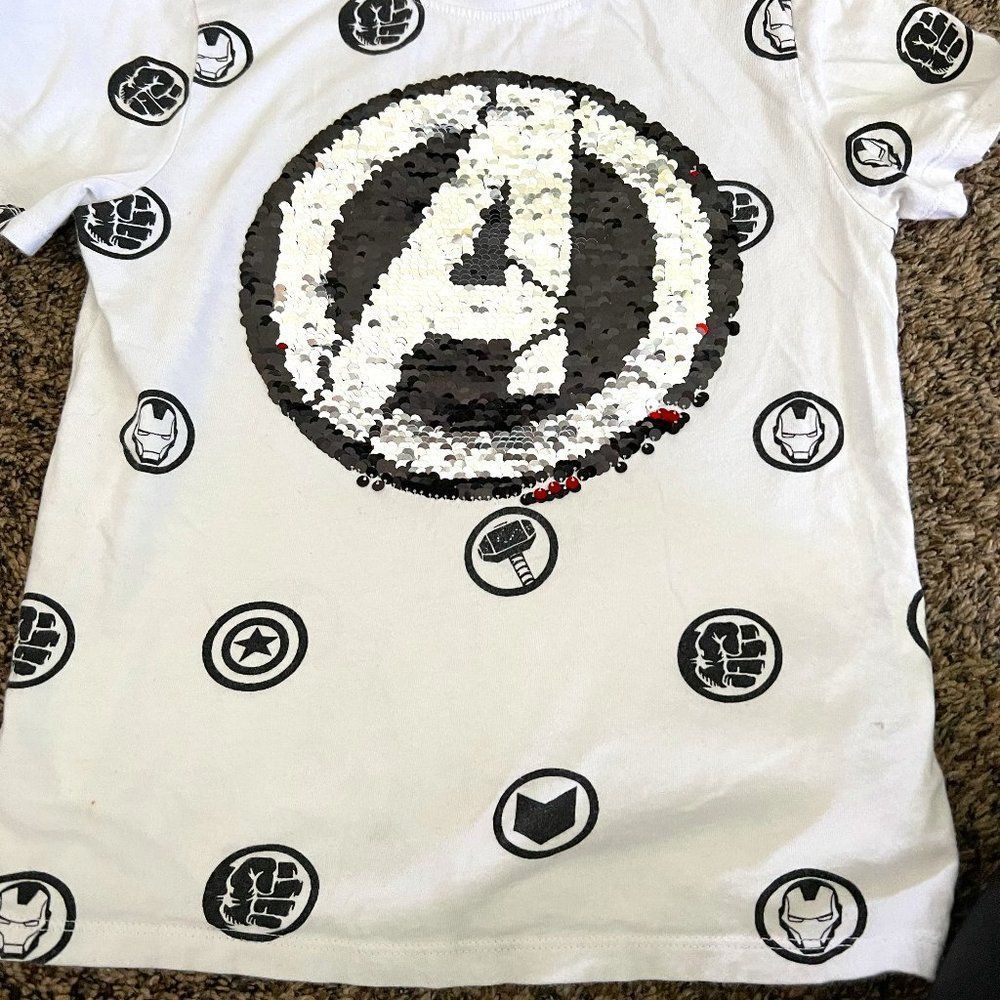 Captain America Sequin Sensory Shirt